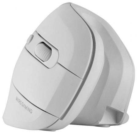 Mars Gaming MMW-ERGOPRO Ratón Gaming Ergonómico Vertical Inalámbrico Blanco